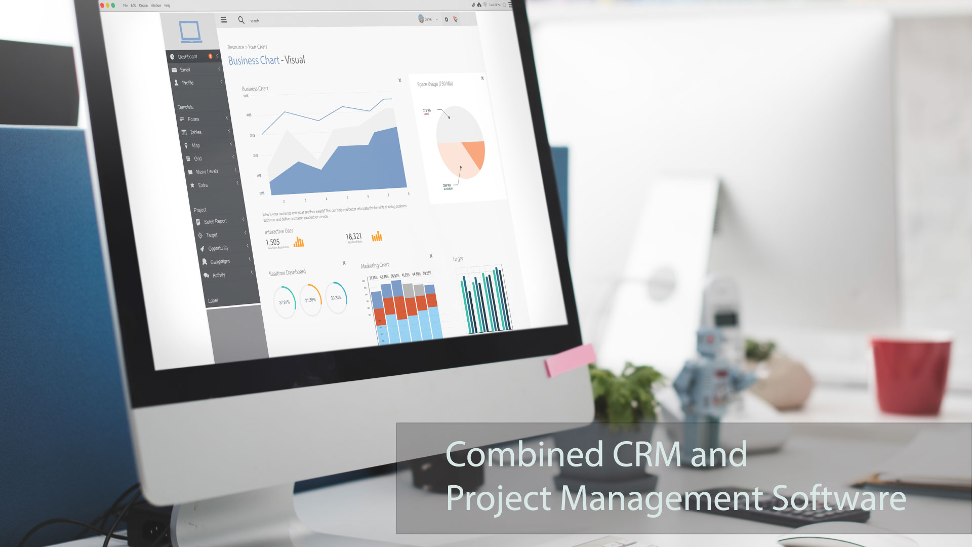 Combined CRM and project management